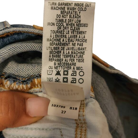 7 For All Mankind Luxe Vintage The ankle skinny Jeans Size 27 - Picture 7 of 9